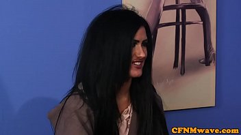 Preview 1 of Boy Boy Plis - British cfnm femdom cocksucking sub in office