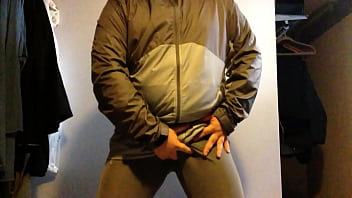 Preview 1 of Guy Peeing Pants2 - UA tight