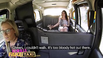 Preview 1 of Kadi Boy - Female Fake Taxi Horny tarts use cucumber to stretch their wet pussies