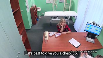 Preview 2 of Hindidihti Xxx - Blonde with smoking problem bangs doctor