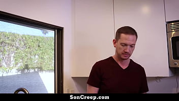 Preview 1 of 4mb Xxx - Stepfather Is Tired of His Stepson&#039_s Attitude and Punishes Him - Soncreep