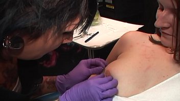 Preview 4 of Borisa Tutundjiva - Tattoo Shop Orgy Night-Tits pierced-Pubes inked-MILFs fucked-Lesbos licked