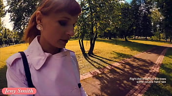 Preview 2 of Hot Anbal - Jeny Smith fully naked in a park got caught
