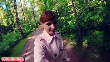 Preview 1 of Hot Anbal - Jeny Smith fully naked in a park got caught