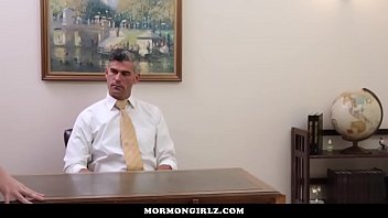 Preview 2 of Asian 2 Horny Girls - Mormon Girlz- Red Head Exploited At Church