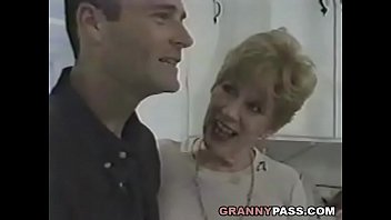 Preview 2 of Izi Ashley Nikolas Dirty Coach - Granny Fucks Young Dick In The Kitchen
