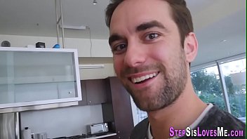 Preview 2 of Sexy Daughter Cum Nose - Amateur stepsister banged