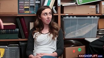 Preview 1 of New Vidoes Sex 2017 - Cute teen brunette shoplifter got caught and got fucked