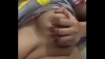 Preview 1 of Julianna Sex Videos - girl self satisfying by pressing boobs