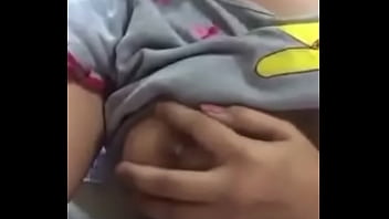 Preview 4 of Julianna Sex Videos - girl self satisfying by pressing boobs