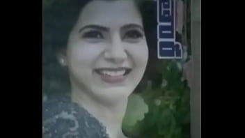 Preview 1 of Atogm Cumshots - Samantha telugu actress Cum tribute on Face