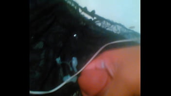 Preview 4 of Cum Forsing - Cum on black lace panties
