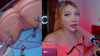 Preview 3 of Besties Video - blonde enjoying her toy (Machine)