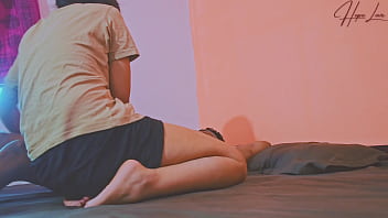 Preview 2 of Muscle College Boy - My Stepsister Seduces Me and We Have Sex in Her Room