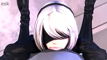 Preview 3 of Mom And Older Hot - YoRHa No.2 Type B (NieRAutomata) [Blowjob]