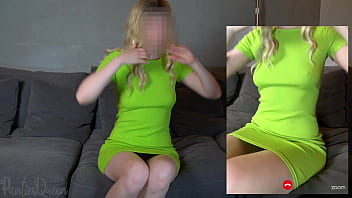 Preview 1 of Siri Devi Xxx Com - Sexy teacher tries on see though outfits and accidentally flashes hairy pussy dildo riding to students