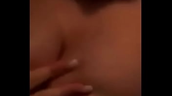 Preview 2 of Under Shower Man Sucking - Swedish Brunette Plays With A Dildo