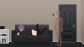Preview 1 of Cow Riding Girl - Man having sex in Cute reap in my room new hentai game