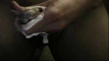 Preview 1 of 4a Dhi0 - Lotion-covered cock stroking and thick juicy cumshot