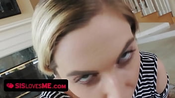 Preview 3 of House Of Beauties Movie - Dirty Blonde Stepsis Niki Snow Takes Schlong