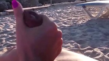 Preview 2 of Nasty Pakis - Handjob at beach :)
