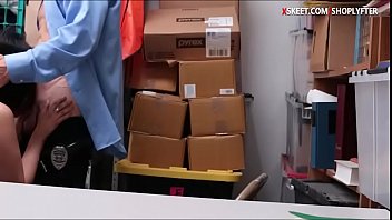 Preview 3 of Mean Handjob Pair - Teen shoplifter Penelope Reed pounded