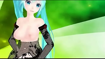 Preview 4 of Animal Dog Sex Girl - Miku Sexy Dress Nude [20 Fps] #1