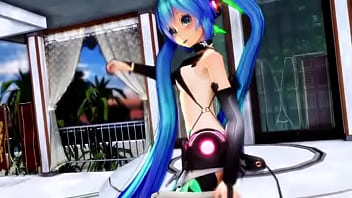 Preview 3 of Xoxoxo Teachet - Dancing MMD TDA Micro Bikini Hatsune Miku Sexy