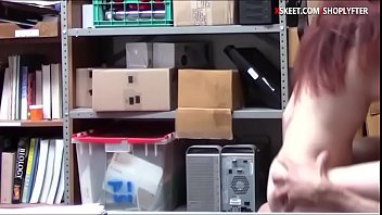 Preview 4 of Spartacus Tommy Gunn Sex Video - Cute teen shoplifter banged in LP office