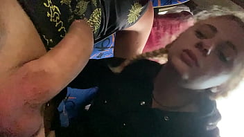 Preview 2 of Xxxxxxxx Video Hd 2019 - WTF! I got CAUGHT without the bus ticket and the ticket inspector made me SUCK his dick and CAME in MY MOUTH!