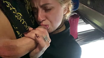 Preview 1 of Xxxxxxxx Video Hd 2019 - WTF! I got CAUGHT without the bus ticket and the ticket inspector made me SUCK his dick and CAME in MY MOUTH!