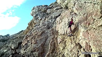 Preview 1 of Mom And Son Sleepin In Indiag - Screaming blonde babe fucked under the rock by stranger with big cock
