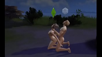 Preview 4 of Sunny Leone Gandi Movies - Sims fucking in wilderness