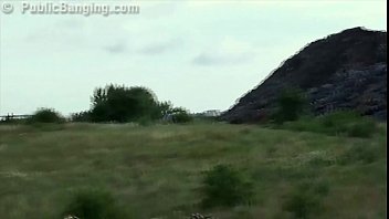 Preview 3 of Lubava Rape - Very passionate young blonde girl fucked in public sex threesome by 2 big dicks