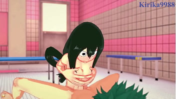Preview 3 of Xxx Indian Actress Ki Nangi Pic - Himiko Toga and Tsuyu Asui and Izuku Midoriya intense sex. - My Hero Academia Hentai