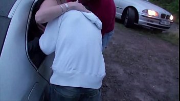 Preview 1 of Mirage Xx - Girl is jumping right into public sex gang bang car windows orgy with strangers