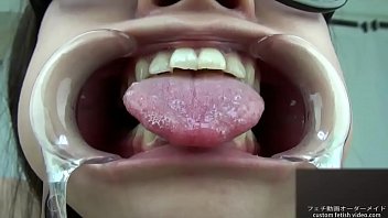 Preview 2 of Farst Time Sex Sil Mal - A woman shows her gums and sputs saliva