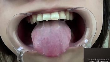 Preview 3 of Farst Time Sex Sil Mal - A woman shows her gums and sputs saliva