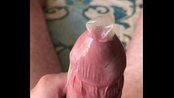 Preview 1 of Www 2050sex Com - Jizzing into a condom after five days in chastity