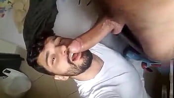 Preview 3 of Lay Down Deepthroat - Tom Fred tasties Jim&#039_s dick