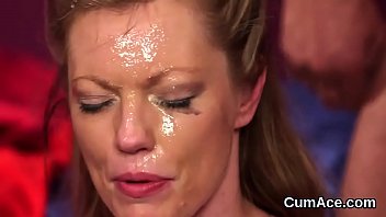 Preview 4 of Sauthpornvideo - Nasty doll gets jizz load on her face swallowing all the love juice