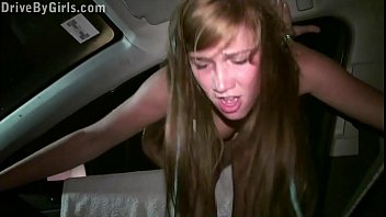 Preview 2 of Mom Son Sex Roleplay - Alexis Crystal is facialized through a car window at a public sex gang bang orgy