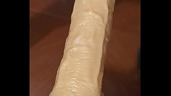Preview 3 of Nipple Breast Massage - Disfrutando dildo monster