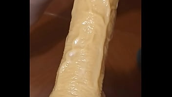 Preview 4 of Nipple Breast Massage - Disfrutando dildo monster