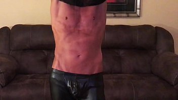 Preview 1 of Orgasm Scuirt - Jaymes Blonde Playing with Glass Dildo,  Buttplug and Eats His Own Cum