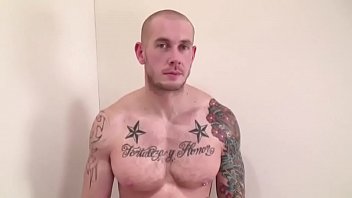 Preview 1 of Cosplay Molester In Bus - Dude with shaved head is on his knees deep throating hard cock