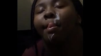 Preview 4 of H Utan - 18yo ebony teen bbw dorm facial