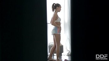 Preview 1 of Isabelle Slave - Horny Russian Teen grabs dick of her masseuse and Gets Fucked!