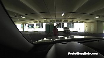 Preview 1 of Female Doctor Take Sperm - BBW sucking cock in a real public gloryhole