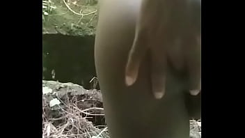 Preview 4 of Old Couple Gang Bang - Naughty bottom boy fingering asshole in the woods